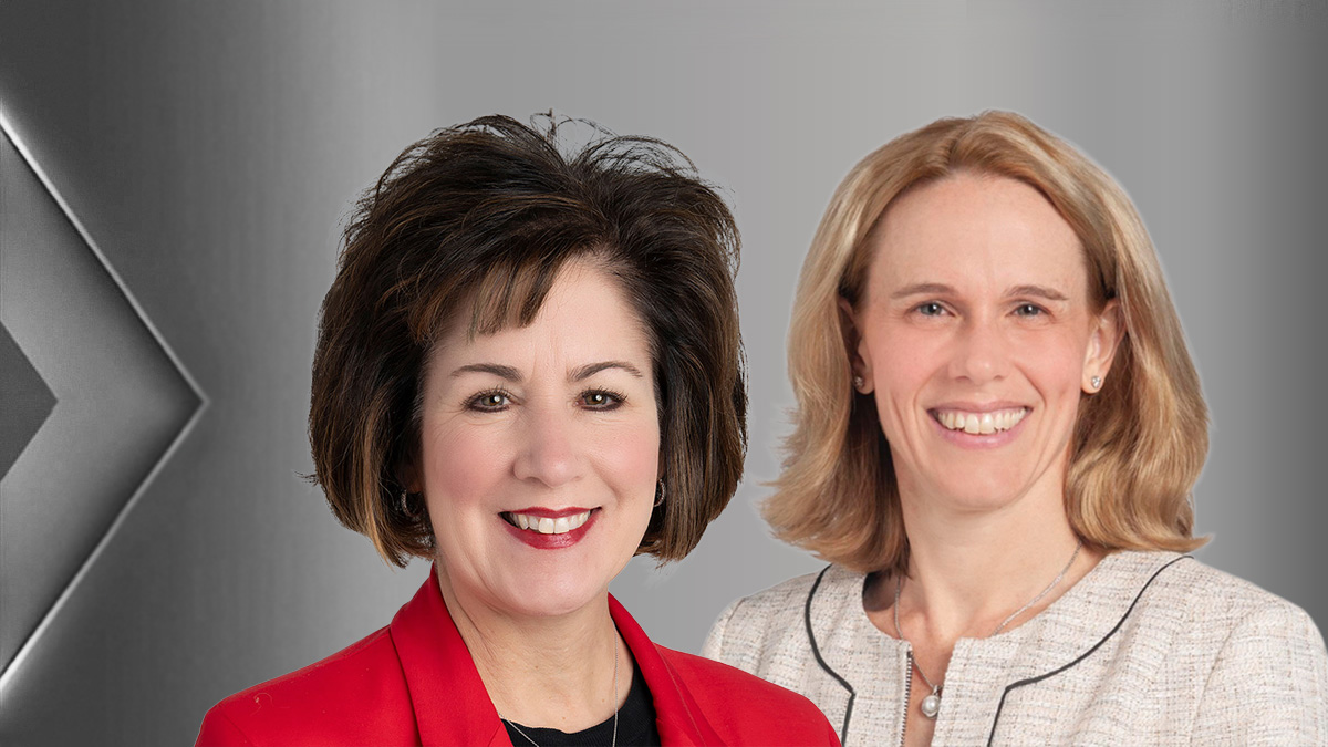 Kelly Hancock, DNP, RN, NE-BC, FAAN (left) and Sarah Vogler, MD, MBA (right)