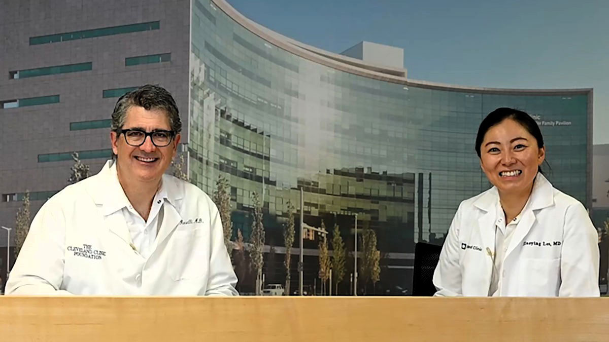 Dr. Eric Roselli and Dr. Xiaoying Lou talk about how the aortic valve relates to the aorta.