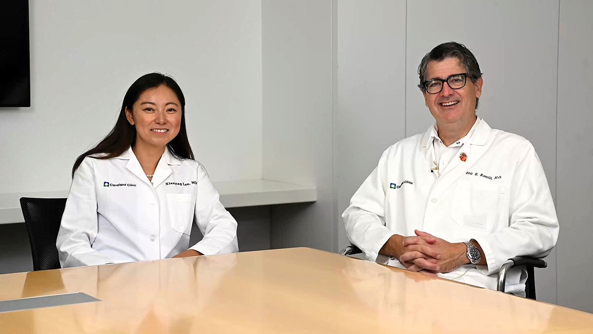 Dr. Eric Roselli and Dr. Xiaoying Lou