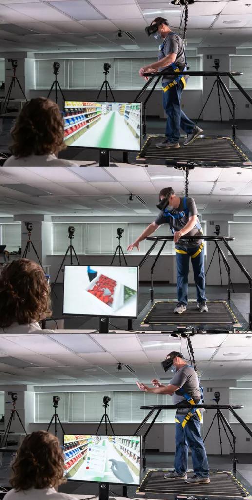 patient using VR platform