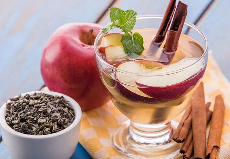 green tea, antioxidants, apples, cinnamon, green tea recipes