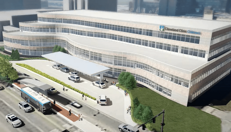 Artist’s rendering of Cleveland Clinic Children’s new Outpatient Center to open in the fall.