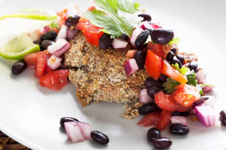 Recipe: Spicy Black Bean Cakes and Salsa