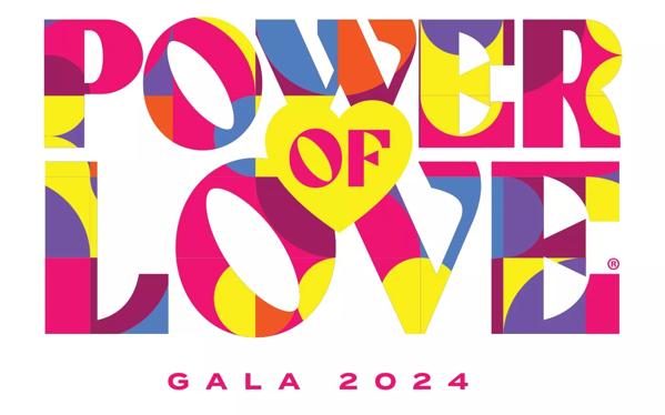 Colorful logo for 27th annual Power of Love Gala