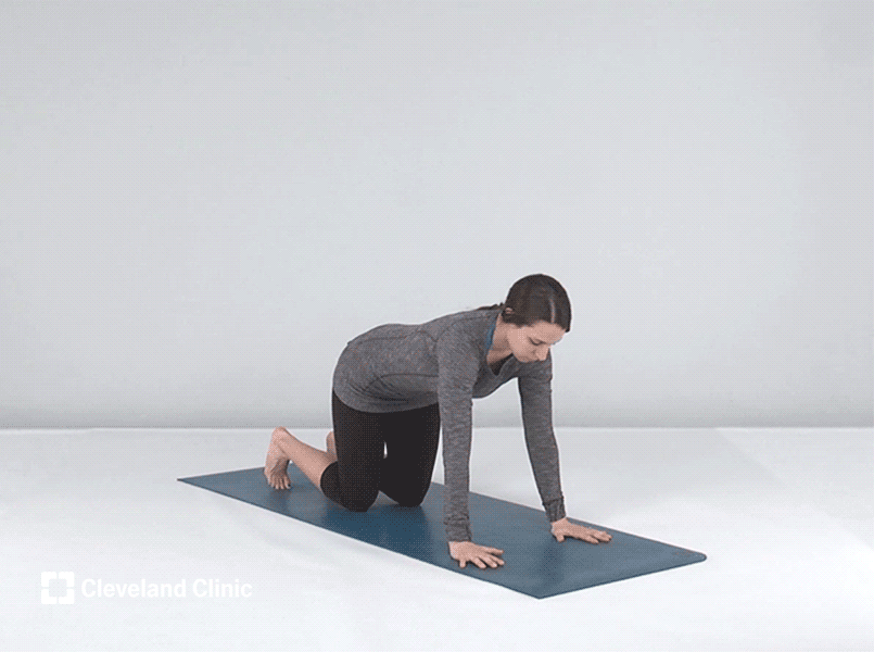 Person doing a plank yoga pose