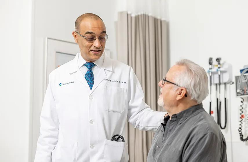 Cleveland Clinic doctor talking to patient