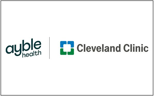 Logos for Ayble Health and Cleveland Clinic