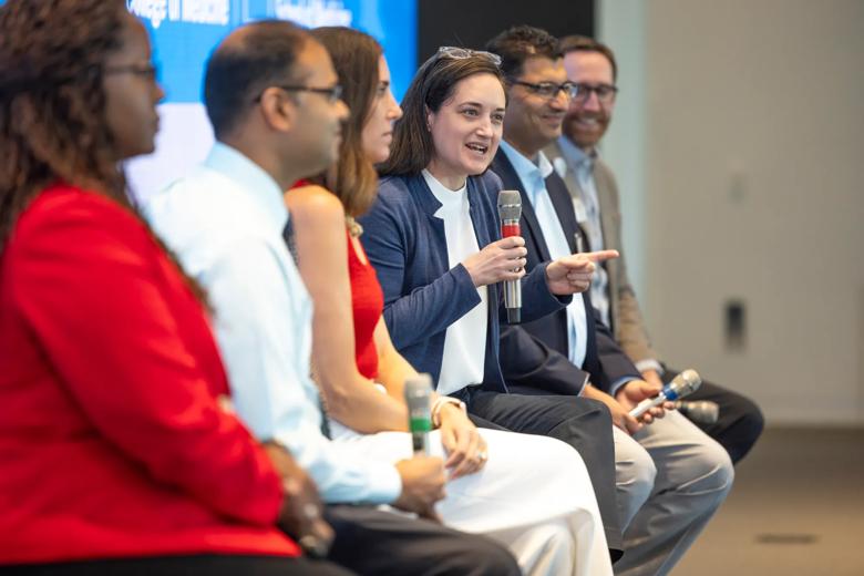 Renee Salas, MD, MPH, panel discussion at the event that offered insight on their experiences, career journeys and advice.