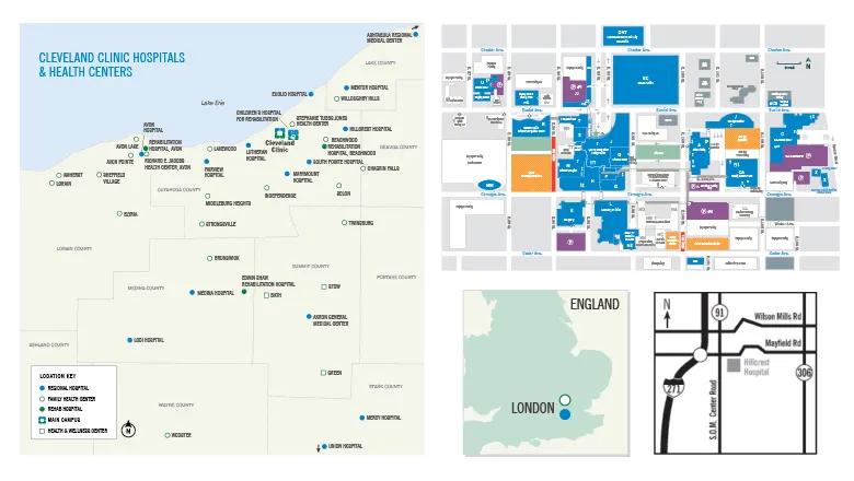Cleveland Clinic maps