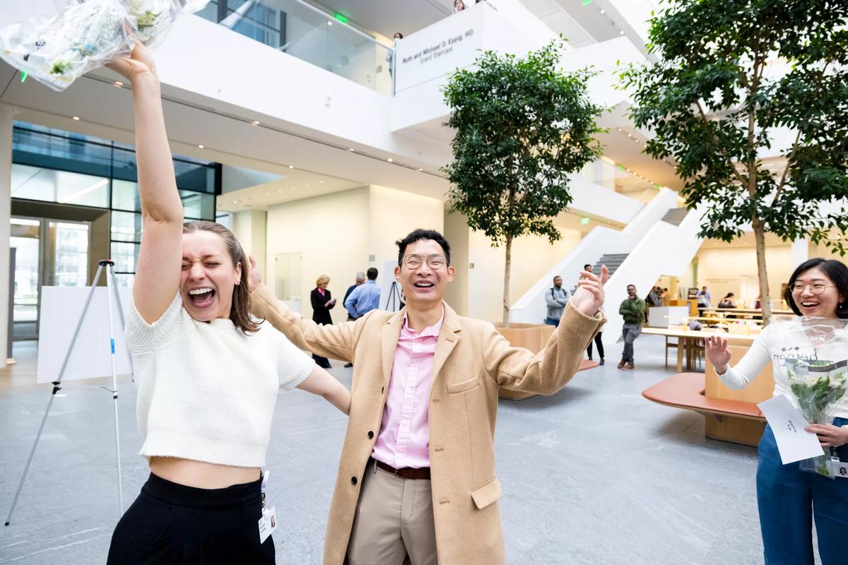 CCLCM students excited for their MATCH results.