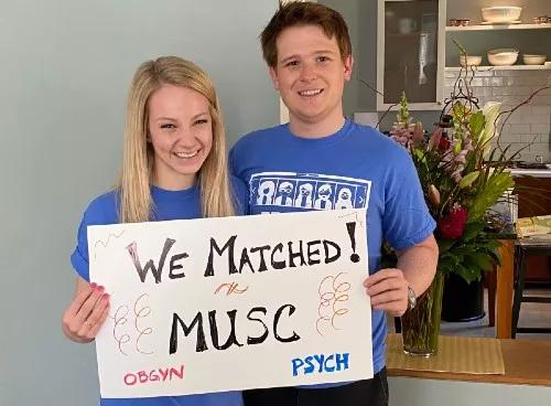 CCLCM students celebrating Match Day
