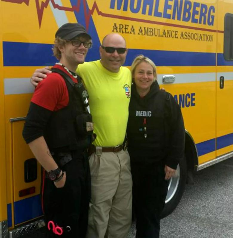 Cleveland Clinic patient and medics