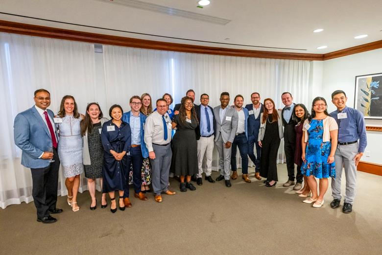 A gathering of Lerner College of Medicine alumni at the 20th Anniversary Celebration. 