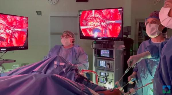 Sunil Srivastava, MD in an operating room.