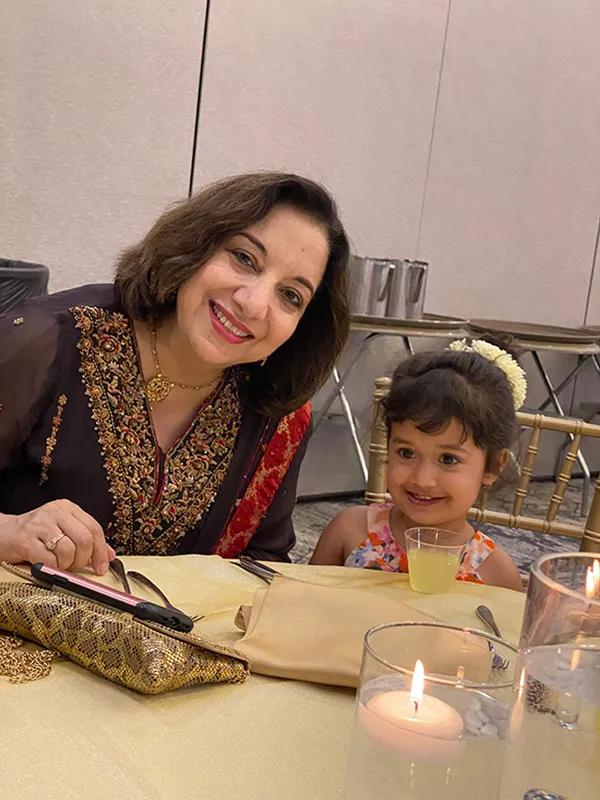 Dr. Ashai with her granddaughter