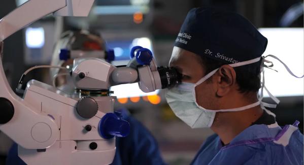 Sunil Srivastava, MD in an operating room.