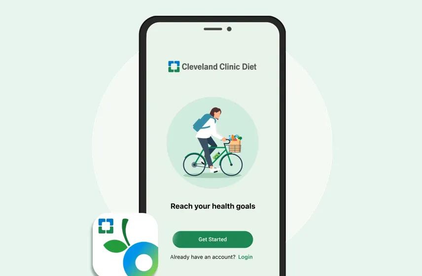 Illustration of Cleveland Clinic diet app