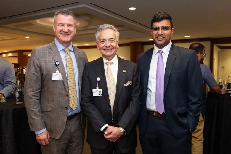 Dr. Trishul Kapoor pictured with colleagues.