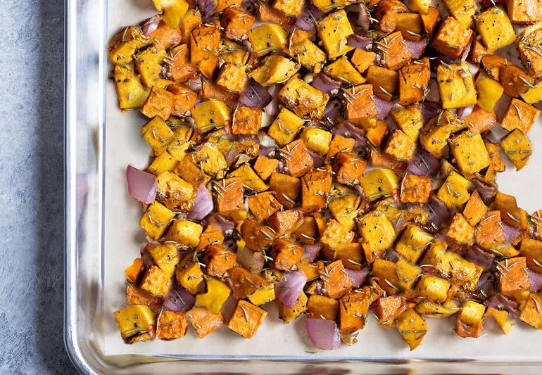 recipe Herb-Roasted Butternut Squash with Shallots and Garlic