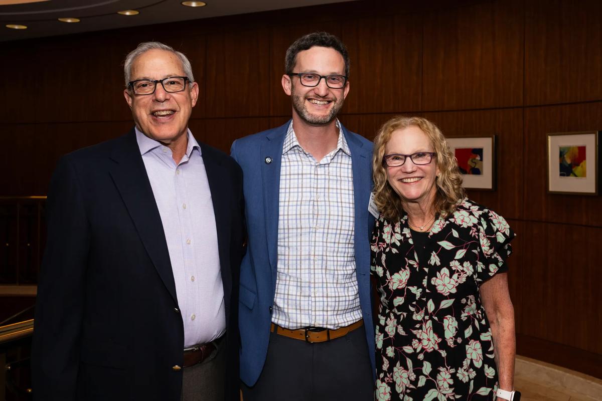 Ben Abelson with his parents