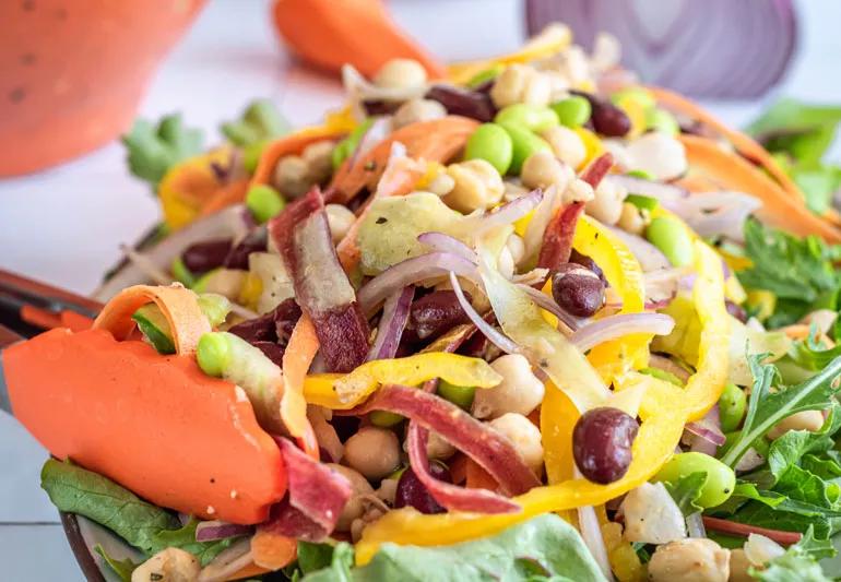 zesty bean salad