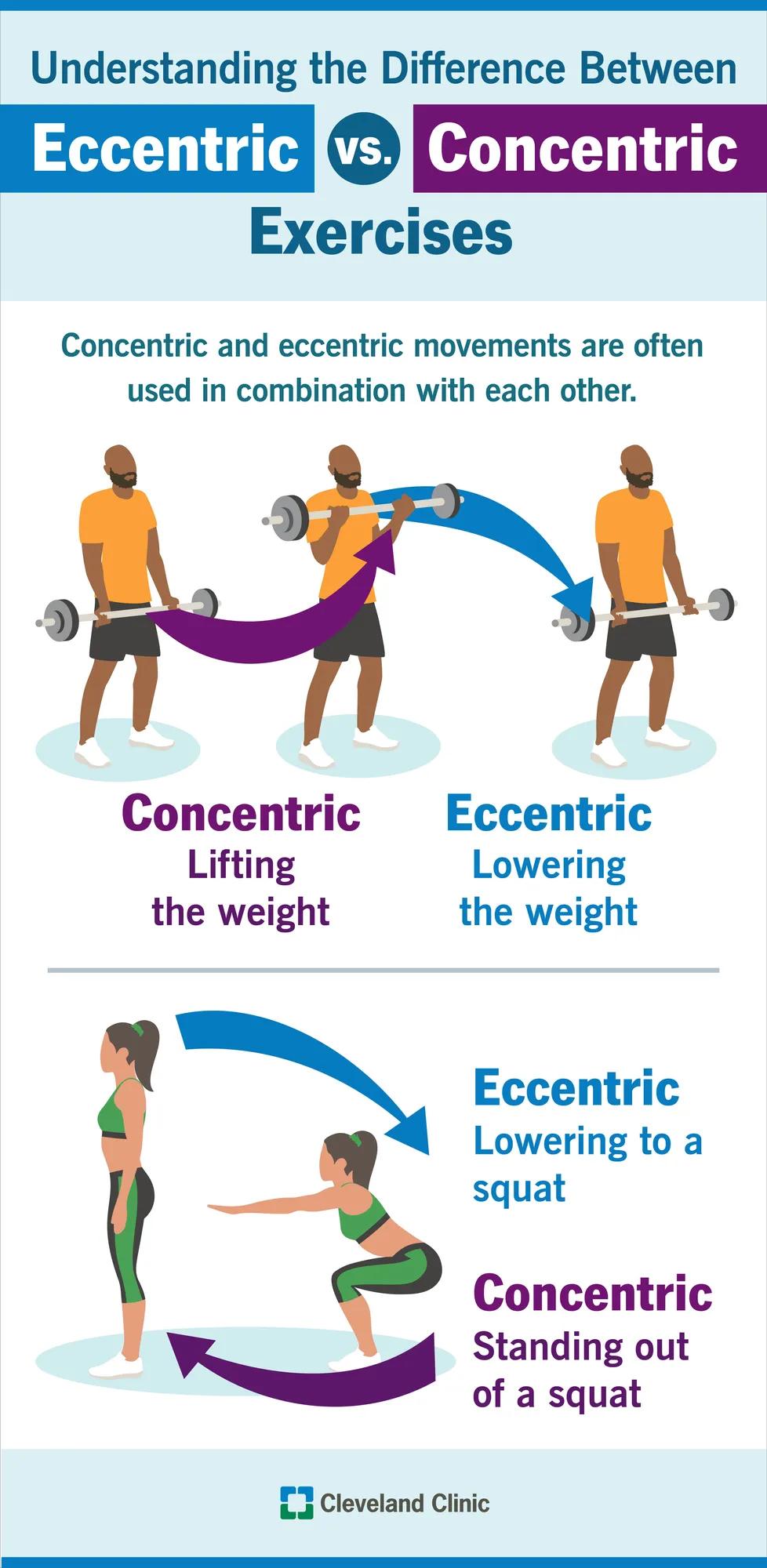 Eccentric vs. concentric exercises