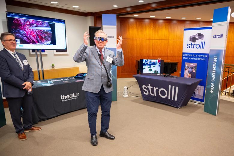 Attendees experience various innovations at “Inventors’ Row.”