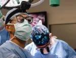 Doctors at work during the multivisceral transplant.