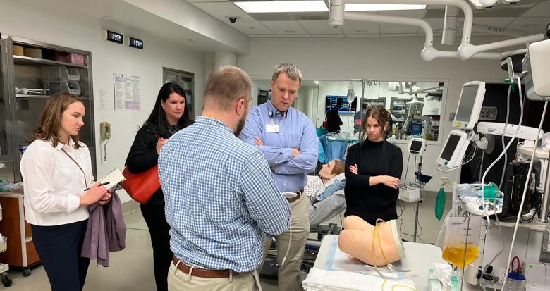 Paul Kambies, BSN, RN observing in a teaching setting