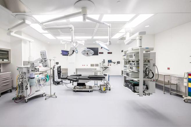 Empty operating room
