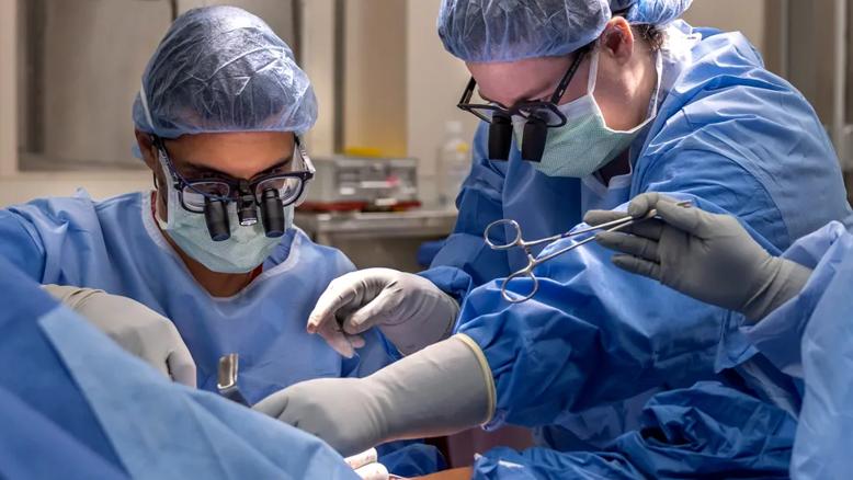 two surgeons performing an operation