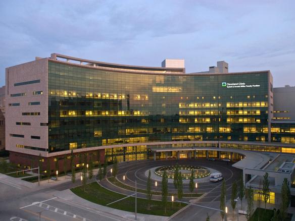 exterior of a large modern medical building