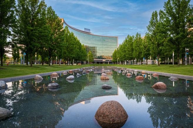 Exterior view of Cleveland Clinic's Main Campus