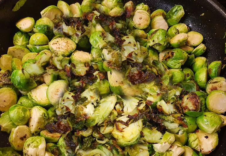 recipe shaved brussel sprouts and shallots