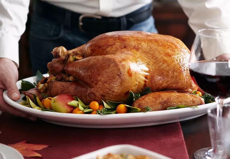 thankgiving turkey ready to eat