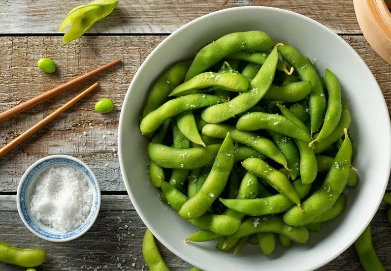 steamed edamame