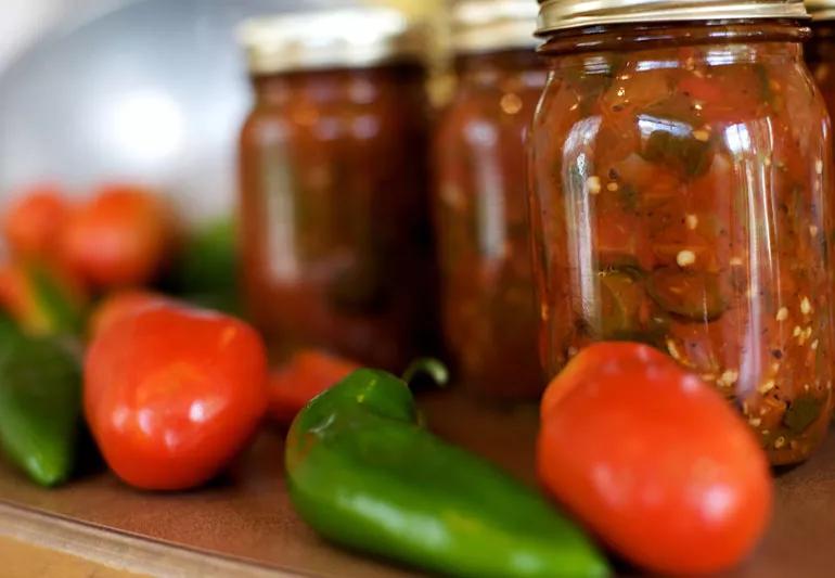 fresh vegetables and canned