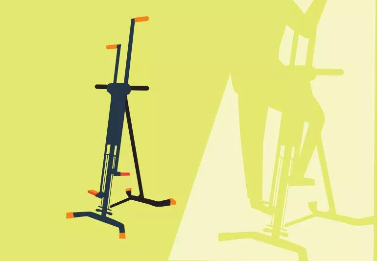 Illustration of a vertical climber machine