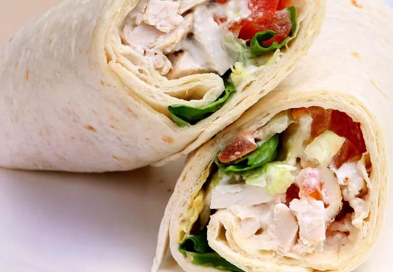 chicken salad wrap