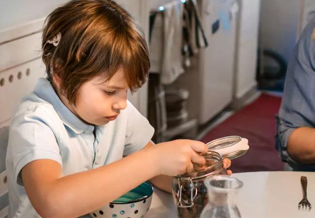 Child with cochlear implant