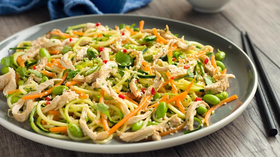 Recipe: Oriental Chicken with Zucchini Noodles