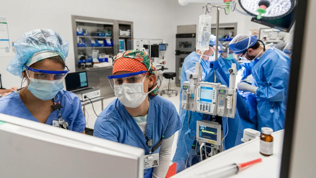 Nurses in operating room