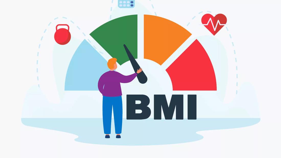 Person checking their BMI.