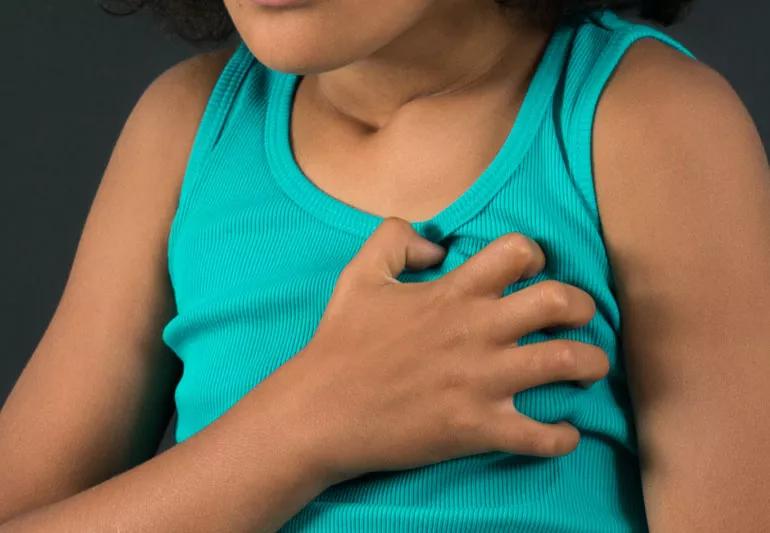 child having chest pain