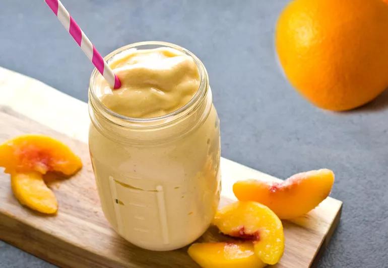 peach orange smoothie