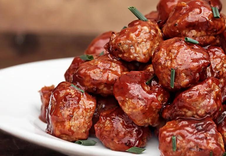 Sweet and sour turkey meatballs