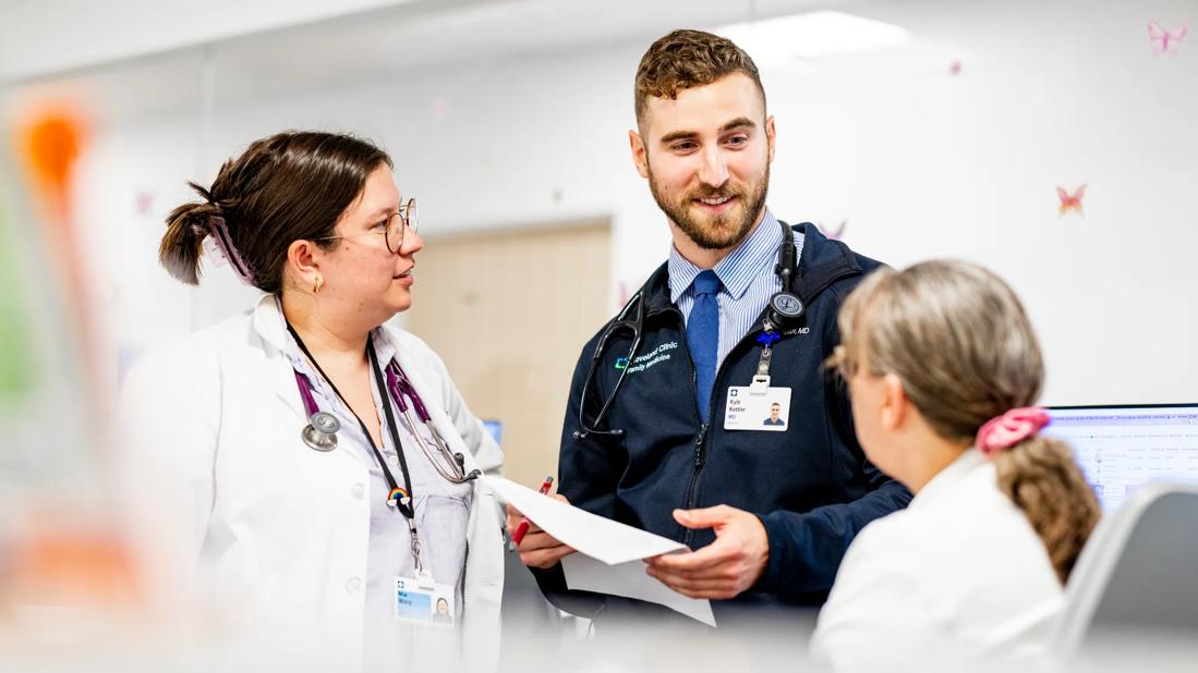 Nurses help medical students at Lakewood Family Medicine