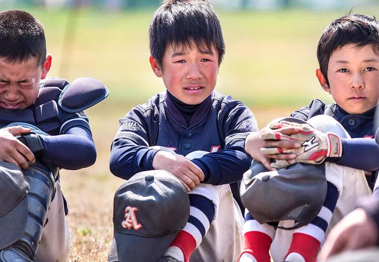 sad children Baseball lost game