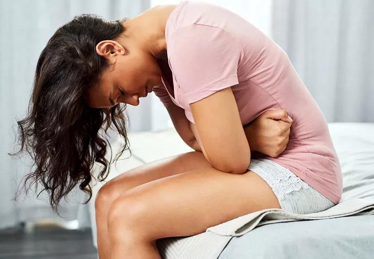 woman suffering with IBS