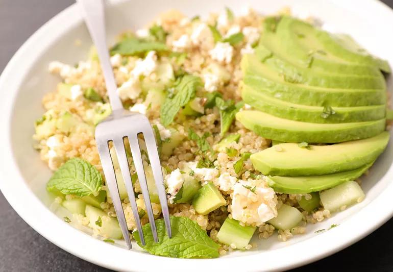 quinoa avocado and mint